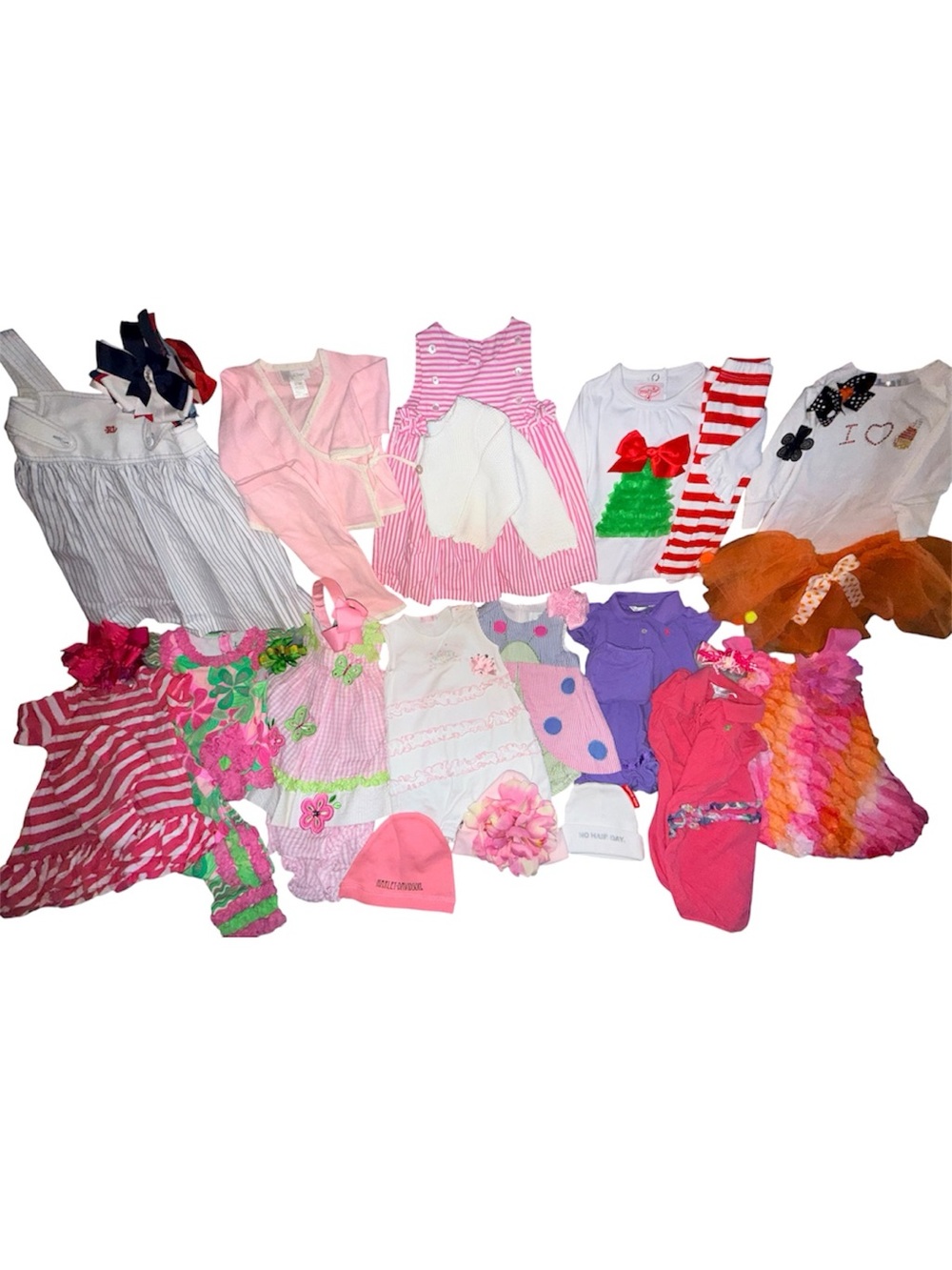 Designer Baby Lot Jacardi, Florence Eiseman, Ralph Lauren, Angle Dear, Mud Pie..
